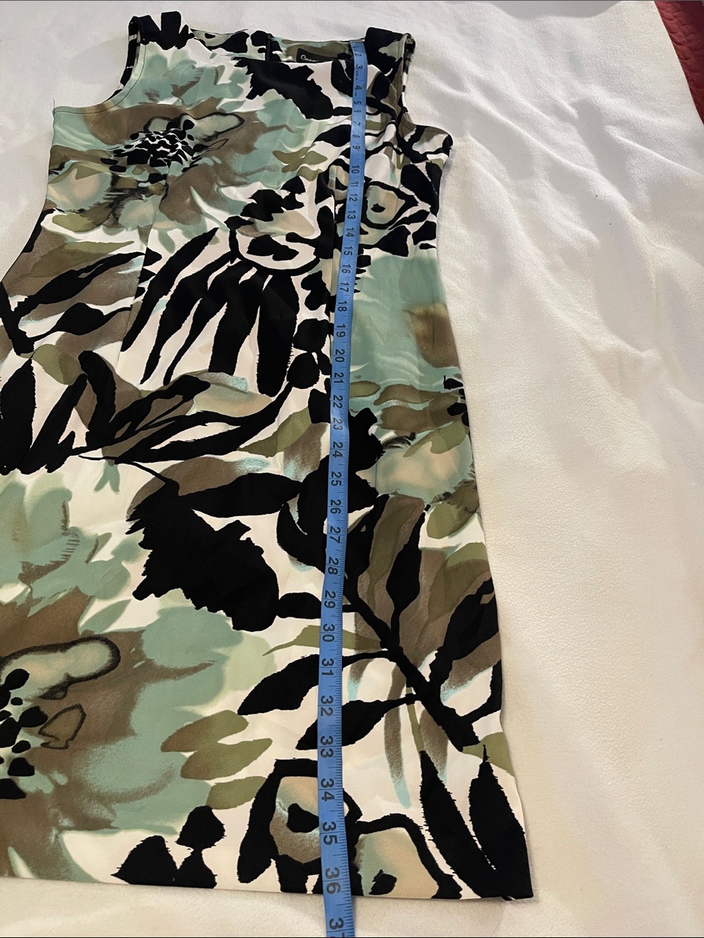 Connected Black, Mint & Brown Floral Midi Sheath Dress Tall - Picture 5 of 7